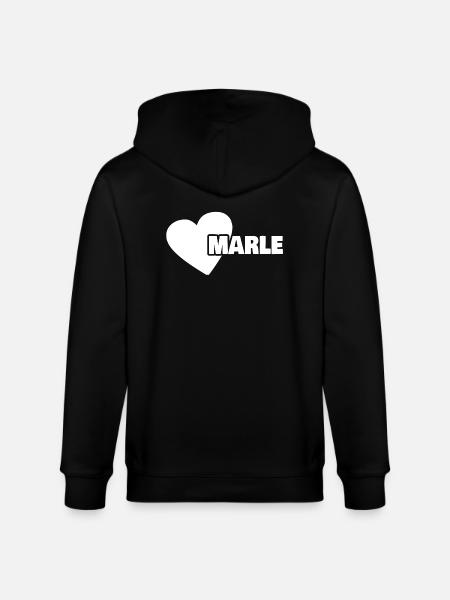 First name Marle - Stanley/Stella CULTIVATOR  Unisex Organic Hooded Jacket - black