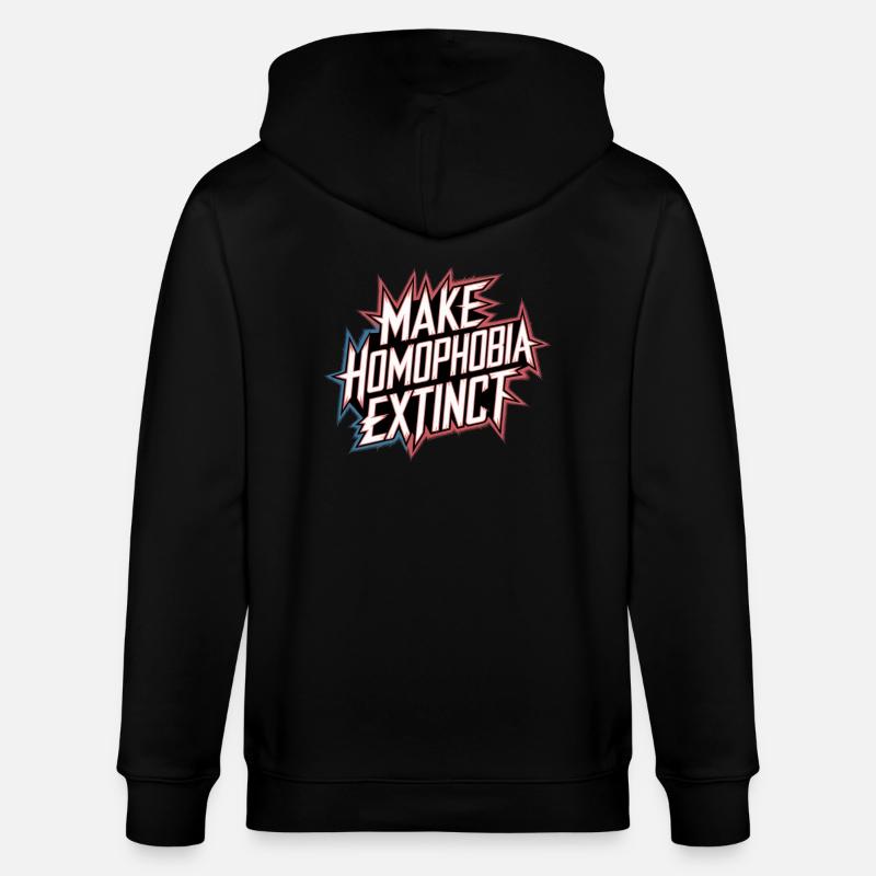 Make Homophobia Extinct 7 - Stanley/Stella Unisex Bio-Kapuzenjacke CULTIVATOR - Schwarz