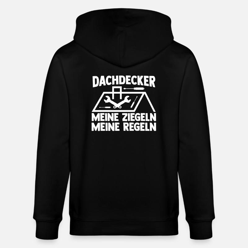 Dachdeckermeister Dachdecker - Stanley/Stella Unisex Bio-Kapuzenjacke CULTIVATOR  - Schwarz