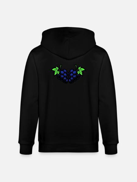 Grapes Grapes - Stanley/Stella CULTIVATOR Unisex Organic Hooded Jacket - black