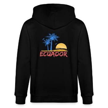 Strand Ecuador - Stanley/Stella Unisex Bio-Kapuzenjacke CULTIVATOR  - Schwarz - Hinten - Anna (173cm)