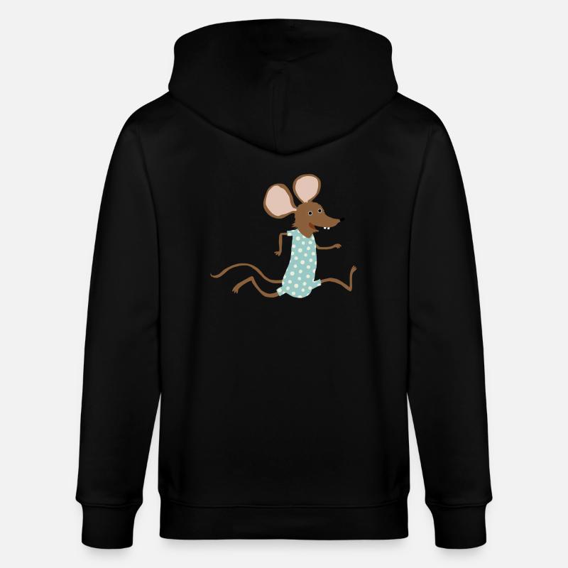 Maus geht baden - Stanley/Stella Unisex Bio-Kapuzenjacke CULTIVATOR  - Schwarz