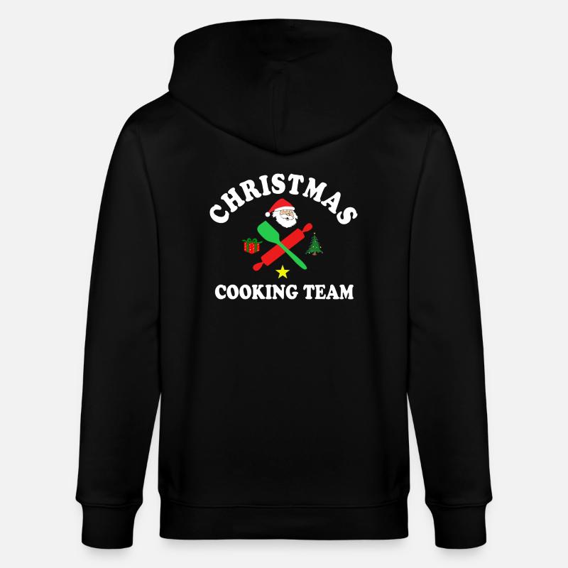 Christmas Cooking Team - Veste à capuche bio CULTIVATOR Stanley/Stella Unisexe - noir