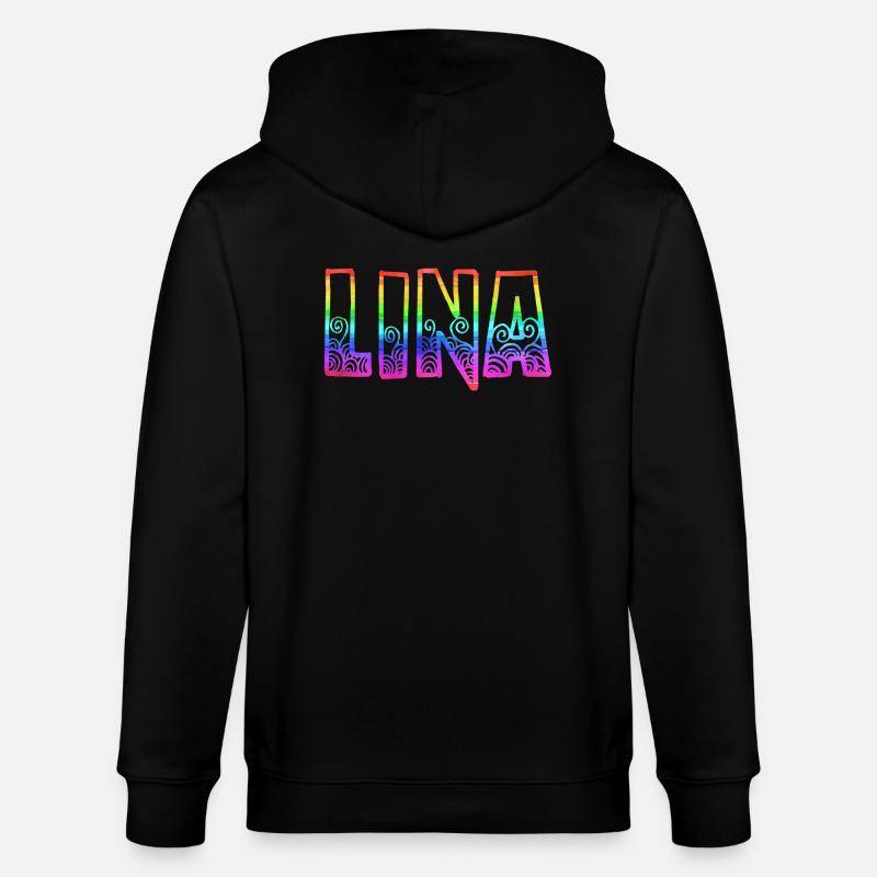 lina rs regenbogen - Stanley/Stella Unisex Bio-Kapuzenjacke CULTIVATOR  - Schwarz