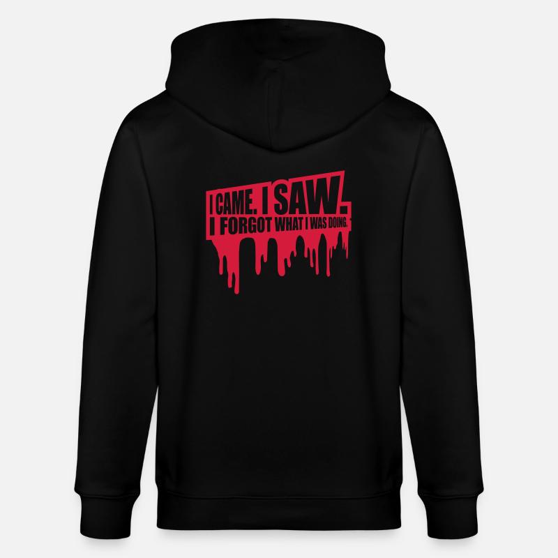 Je suis venu voir oublier - Veste à capuche bio CULTIVATOR Stanley/Stella Unisexe - noir