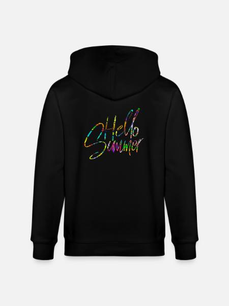 Hello Summer - Stanley/Stella Unisex Bio-Kapuzenjacke CULTIVATOR  - Schwarz