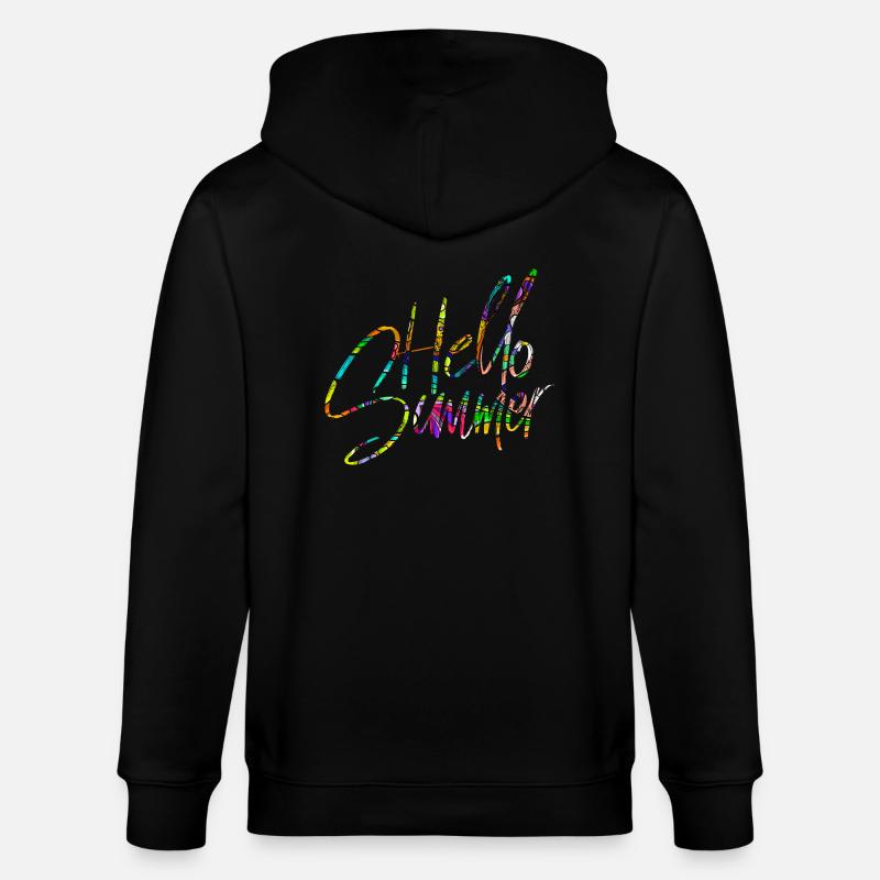 Hello Summer - Stanley/Stella Unisex Bio-Kapuzenjacke CULTIVATOR  - Schwarz