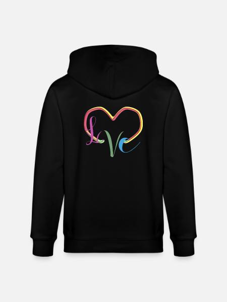 L♡VE - Stanley/Stella CULTIVATOR Unisex Organic Hooded Jacket - black