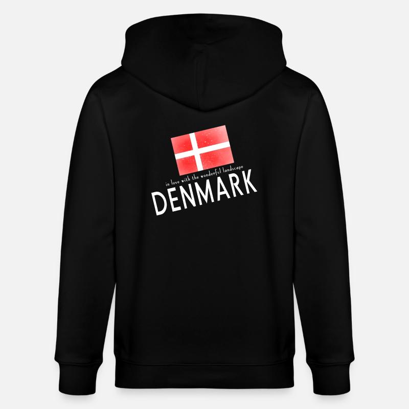 Danemark Danemark - Veste à capuche bio CULTIVATOR Stanley/Stella Unisexe - noir