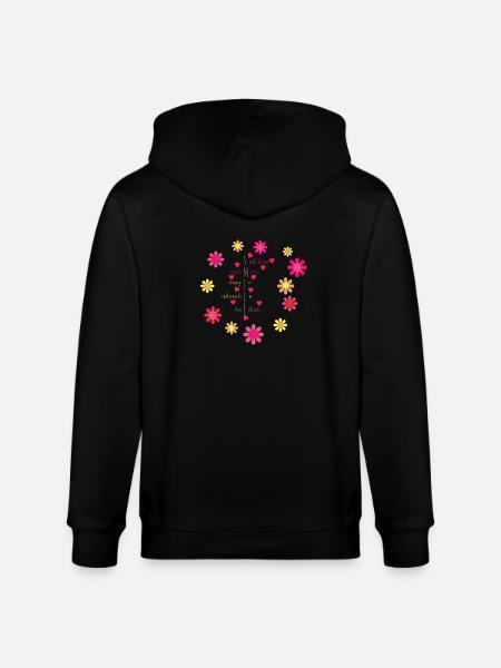 Smile - Stanley/Stella CULTIVATOR Unisex Organic Hooded Jacket - black