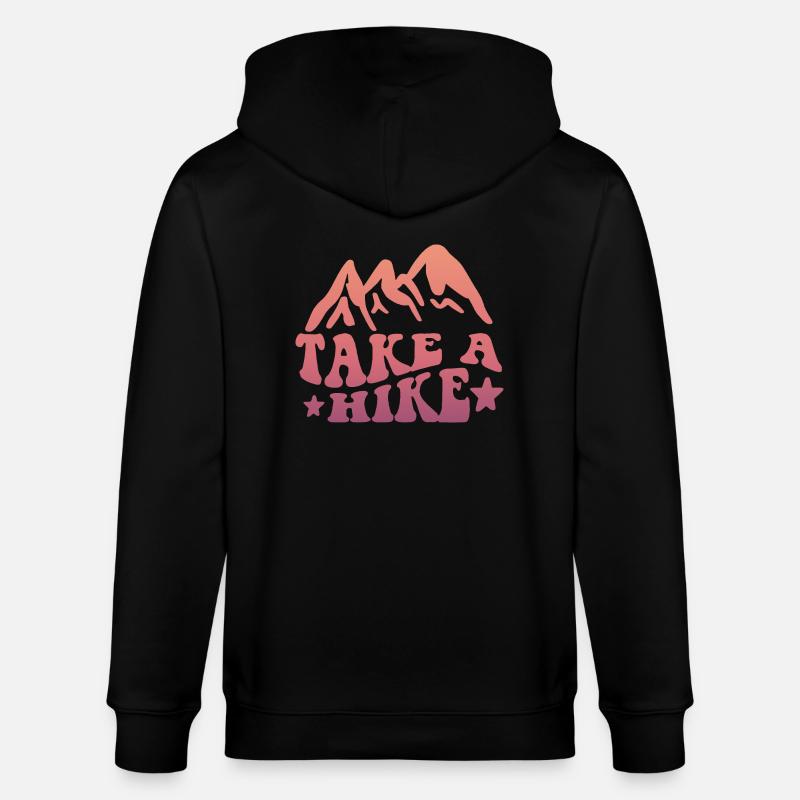 Take A Hike Camping - Stanley/Stella Unisex Bio-Kapuzenjacke CULTIVATOR  - Schwarz