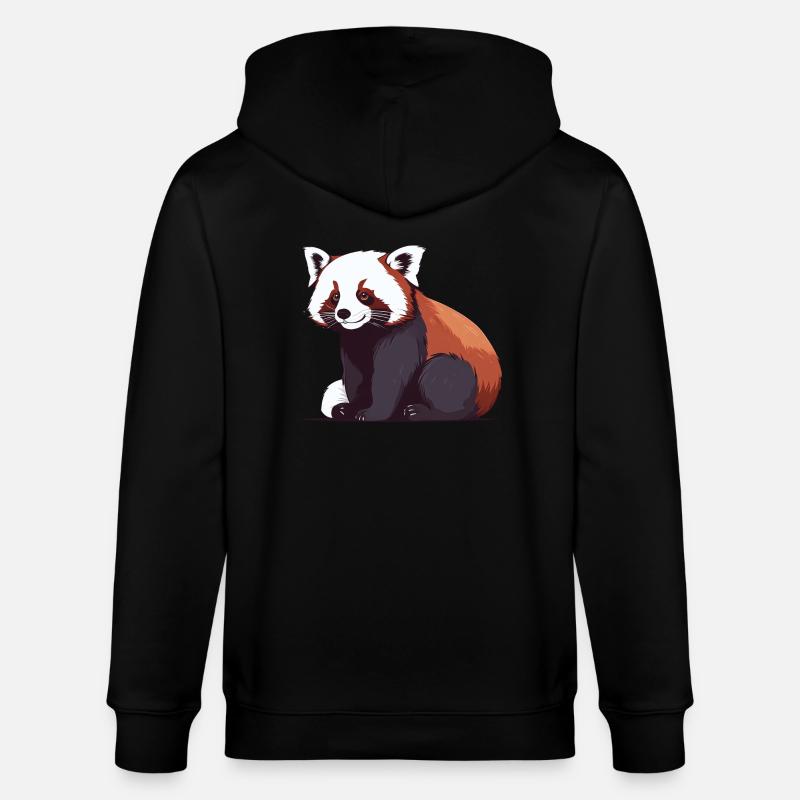 petit panda - Veste à capuche bio CULTIVATOR Stanley/Stella Unisexe - noir