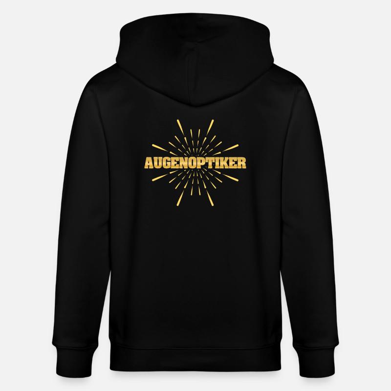 Métier Opticien - Veste à capuche bio CULTIVATOR Stanley/Stella Unisexe - noir