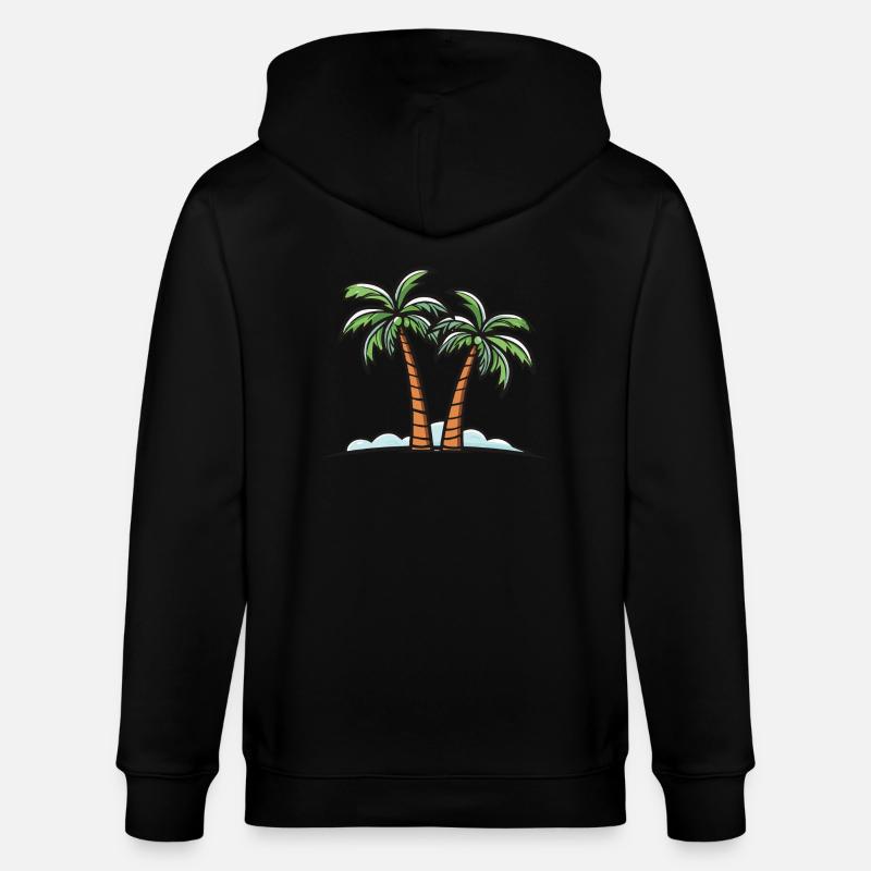 Vacances Palm Island - Veste à capuche bio CULTIVATOR Stanley/Stella Unisexe - noir