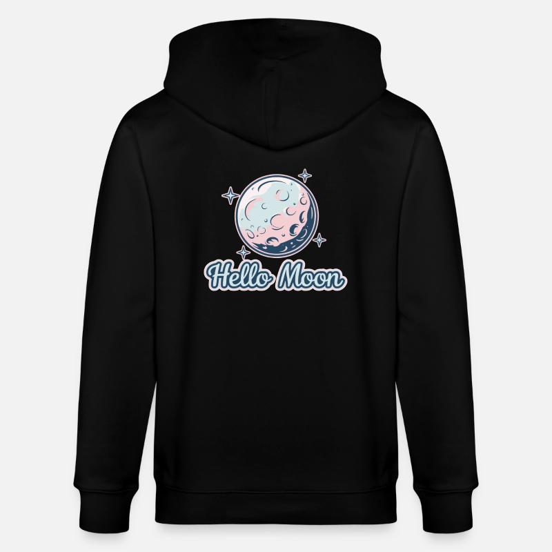 HALLO MOND - Stanley/Stella Unisex Bio-Kapuzenjacke CULTIVATOR  - Schwarz