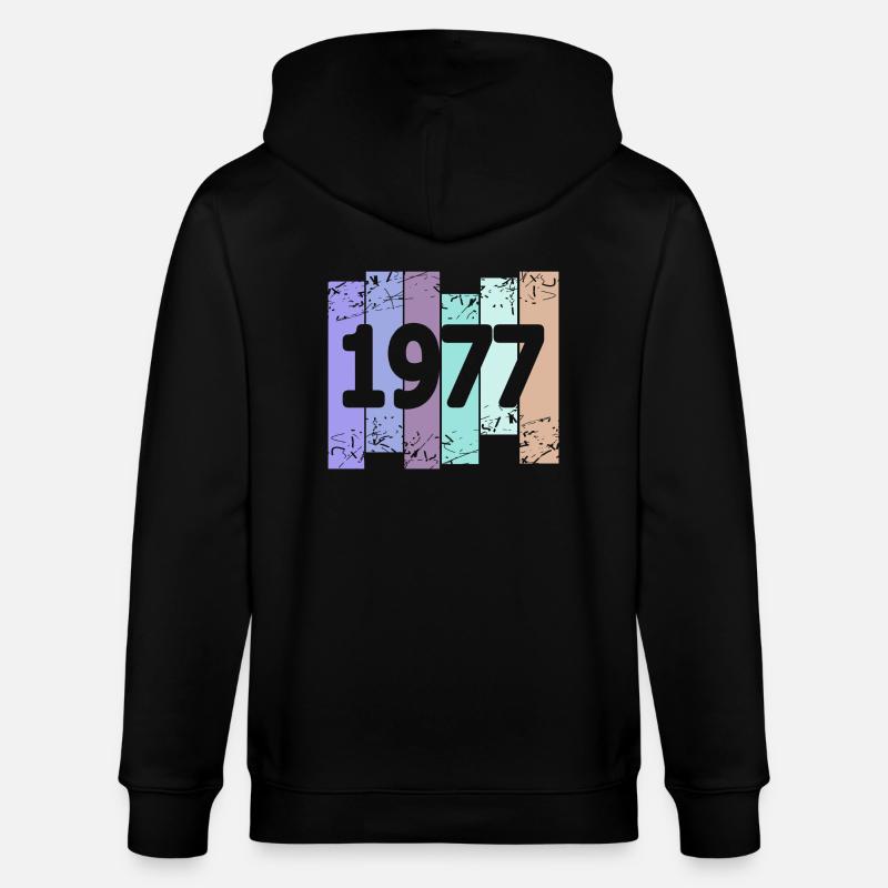 Oldtimer 1977 - Veste à capuche bio CULTIVATOR Stanley/Stella Unisexe - noir