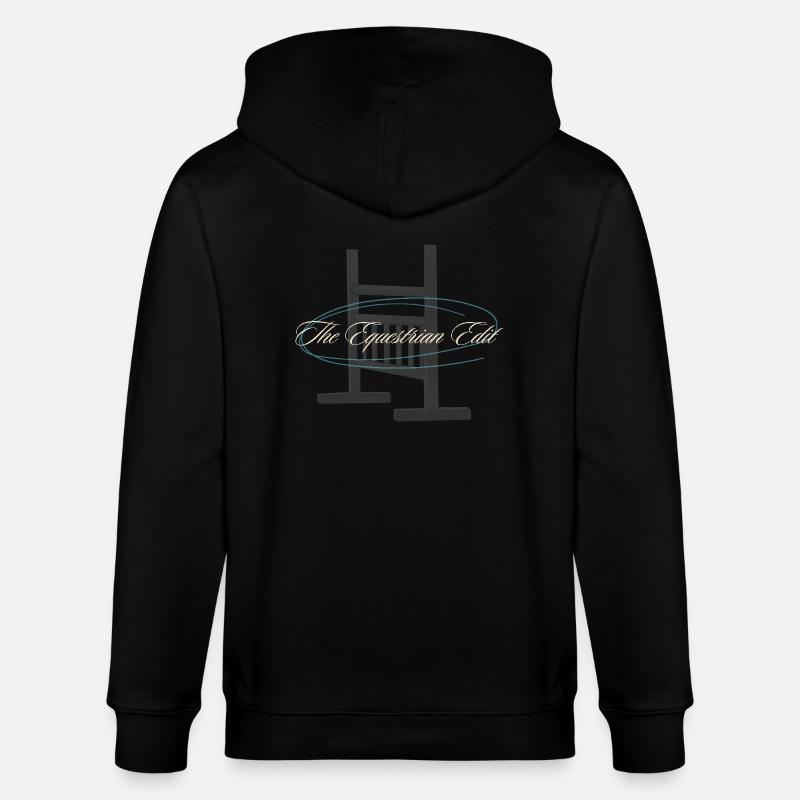 Pferde Hinderniss - Stanley/Stella Unisex Bio-Kapuzenjacke CULTIVATOR  - Schwarz