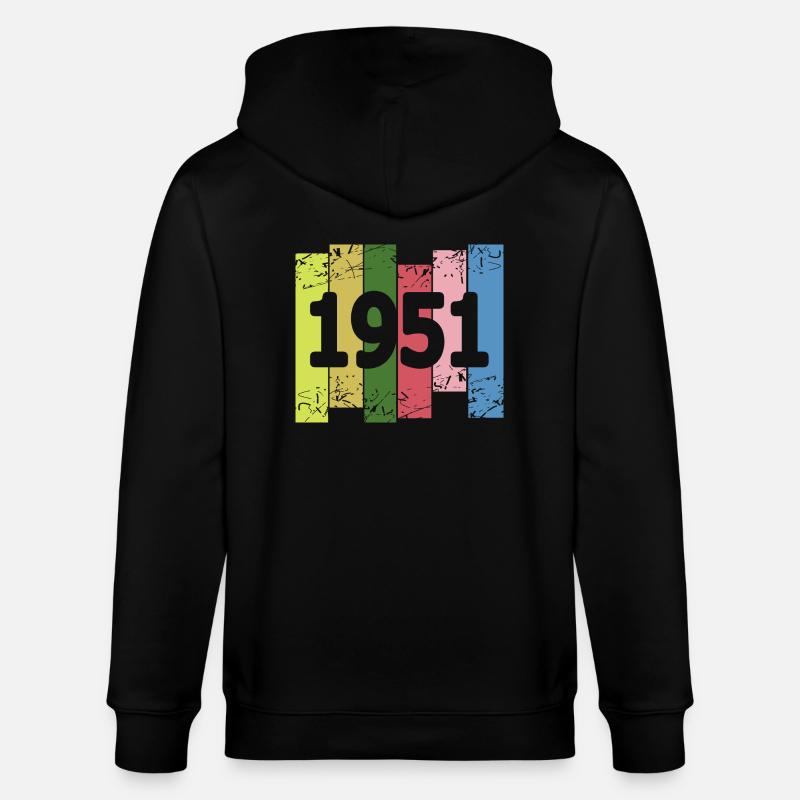 1951 - Stanley/Stella Unisex Bio-Kapuzenjacke CULTIVATOR  - Schwarz