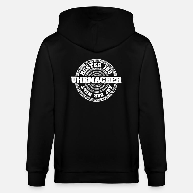 Emploi Horloger - Veste à capuche bio CULTIVATOR Stanley/Stella Unisexe - noir