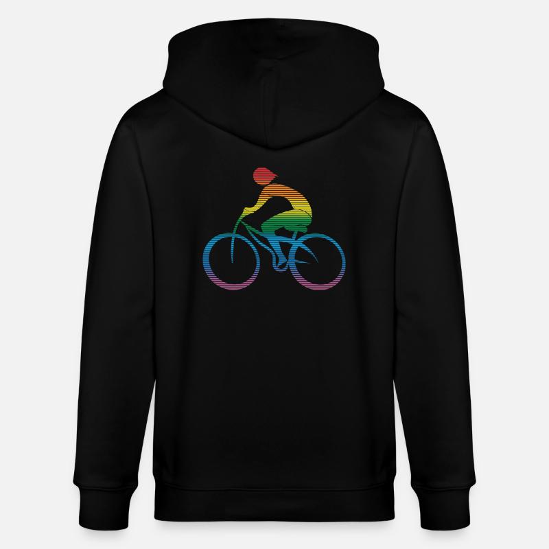 Cyclist - Stanley/Stella CULTIVATOR  Unisex Organic Hooded Jacket - black