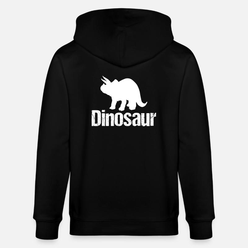 Dinosaure Triceratops - Dino - Veste à capuche bio CULTIVATOR Stanley/Stella Unisexe - noir