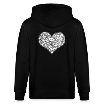 A Heart Full of Woof - Veste à capuche bio CULTIVATOR Stanley/Stella Unisexe - noir - Dos - Anna (173cm)