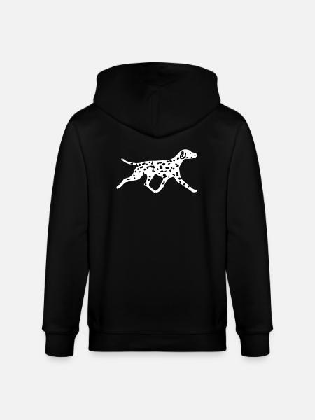 Dalmatiner - Stanley/Stella Unisex Bio-Kapuzenjacke CULTIVATOR - Schwarz