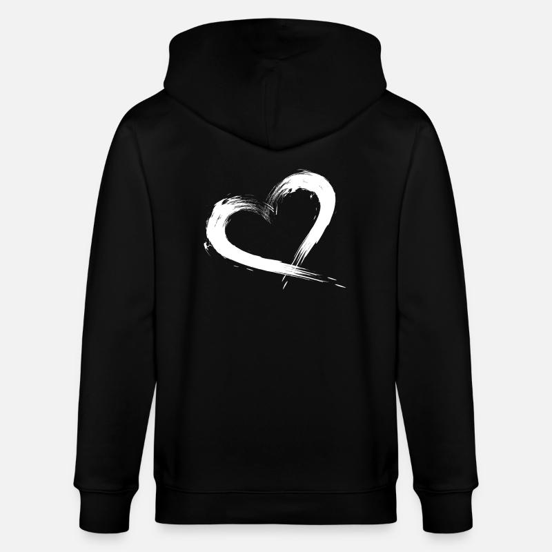 Coeur - Veste à capuche bio CULTIVATOR Stanley/Stella Unisexe - noir