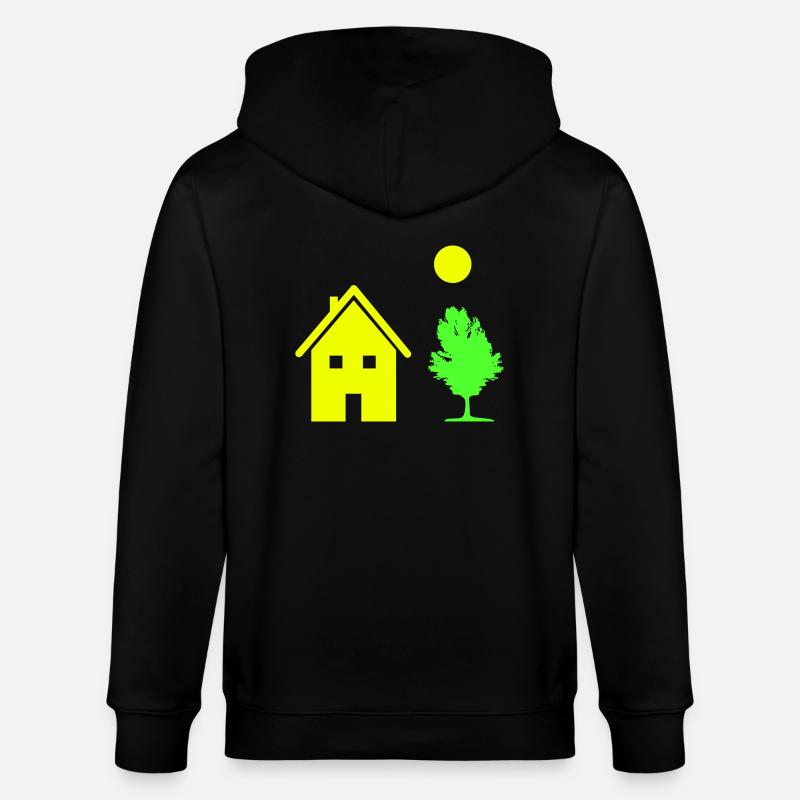 haus baum - Stanley/Stella Unisex Bio-Kapuzenjacke CULTIVATOR  - Schwarz