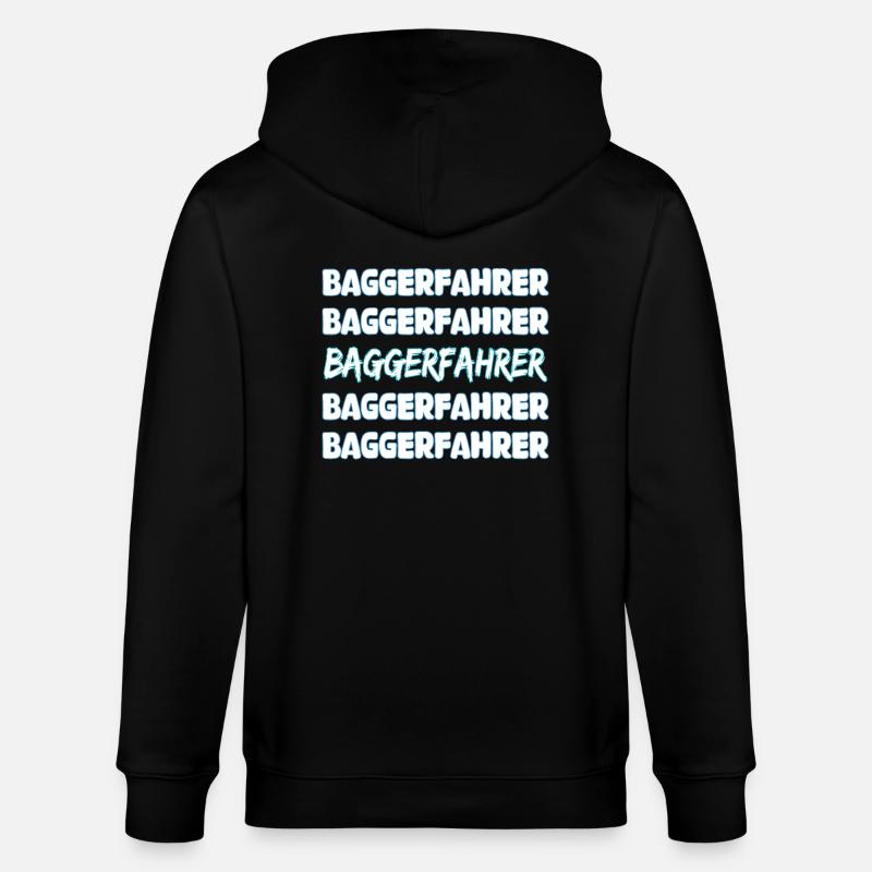 Job Baggerfahrer - Stanley/Stella Unisex Bio-Kapuzenjacke CULTIVATOR - Schwarz