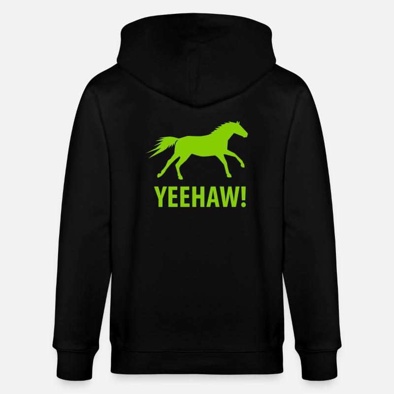 Yeehaw Cheval sauvage - Veste à capuche bio CULTIVATOR Stanley/Stella Unisexe - noir