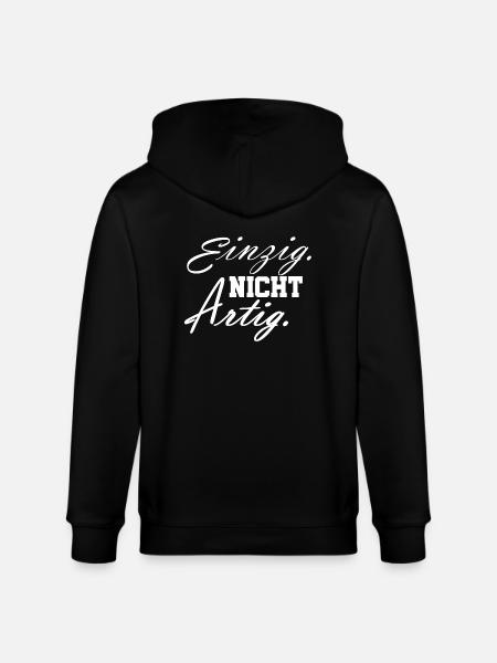einzig nicht artig - Stanley/Stella Unisex Bio-Kapuzenjacke CULTIVATOR  - Schwarz