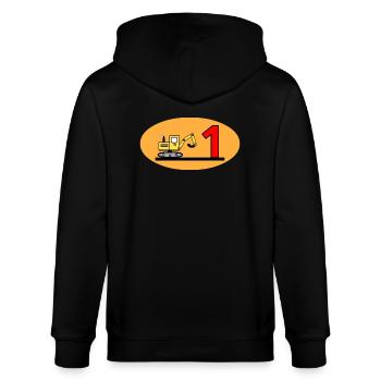 Bagger - Stanley/Stella Unisex Bio-Kapuzenjacke CULTIVATOR  - Schwarz - Hinten - Anna (173cm)