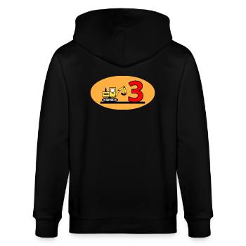 Bagger - Stanley/Stella Unisex Bio-Kapuzenjacke CULTIVATOR  - Schwarz - Hinten - Anna (173cm)