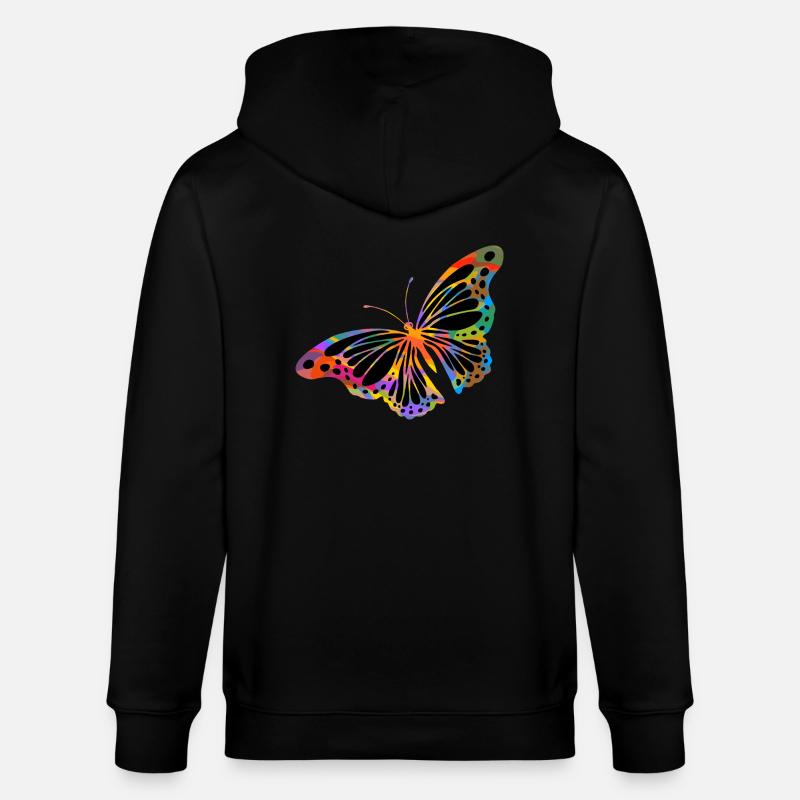 Papillon - Veste à capuche bio CULTIVATOR Stanley/Stella Unisexe - noir