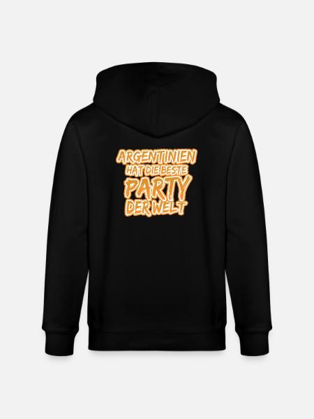 Gift for Argentina - Stanley/Stella CULTIVATOR Unisex Organic Hooded Jacket - black
