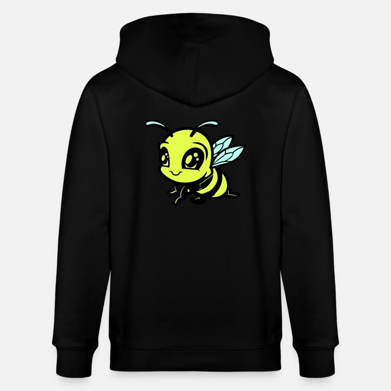Abeille Bumblebee Bande dessinée - Veste à capuche bio CULTIVATOR Stanley/Stella Unisexe - noir
