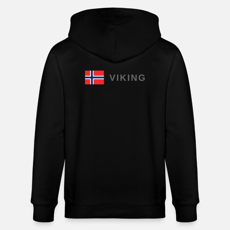 Wikinger - Stanley/Stella Unisex Bio-Kapuzenjacke CULTIVATOR  - Schwarz