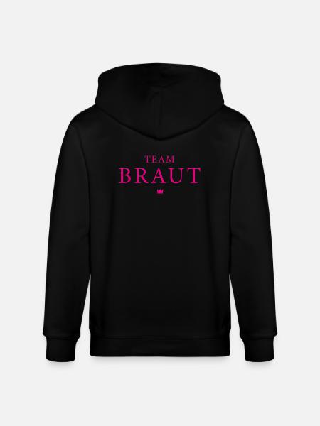Team Braut - Stanley/Stella Unisex Bio-Kapuzenjacke CULTIVATOR - Schwarz