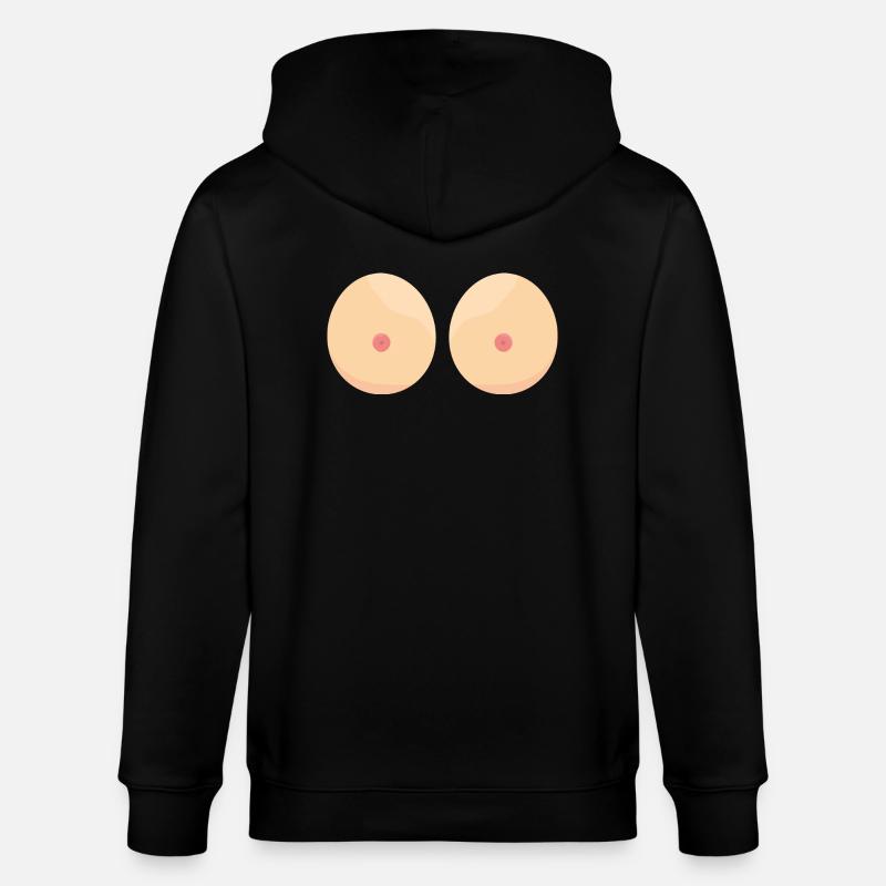 Brüste - Stanley/Stella Unisex Bio-Kapuzenjacke CULTIVATOR  - Schwarz