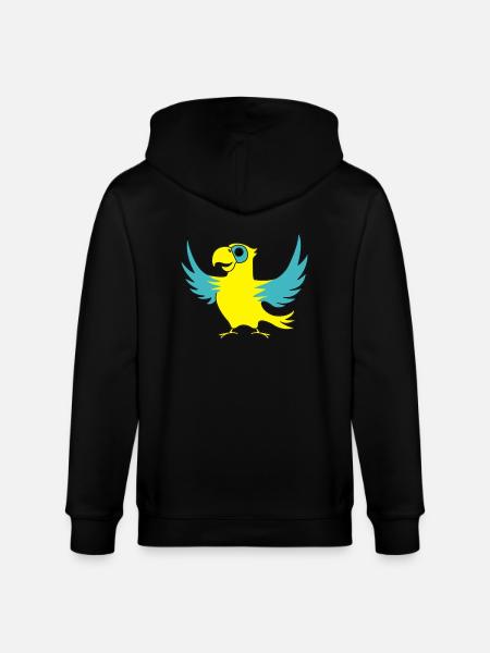 papagei_02 - Veste à capuche bio CULTIVATOR Stanley/Stella Unisexe - noir
