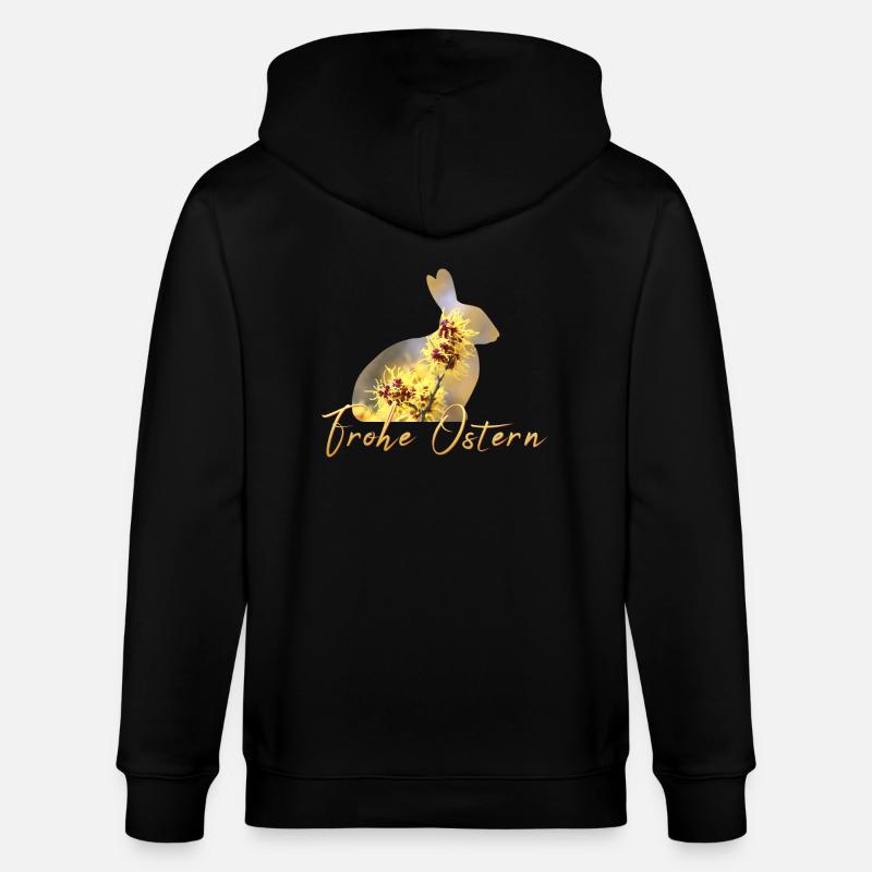 joyeuses Pâques - Veste à capuche bio CULTIVATOR Stanley/Stella Unisexe - noir