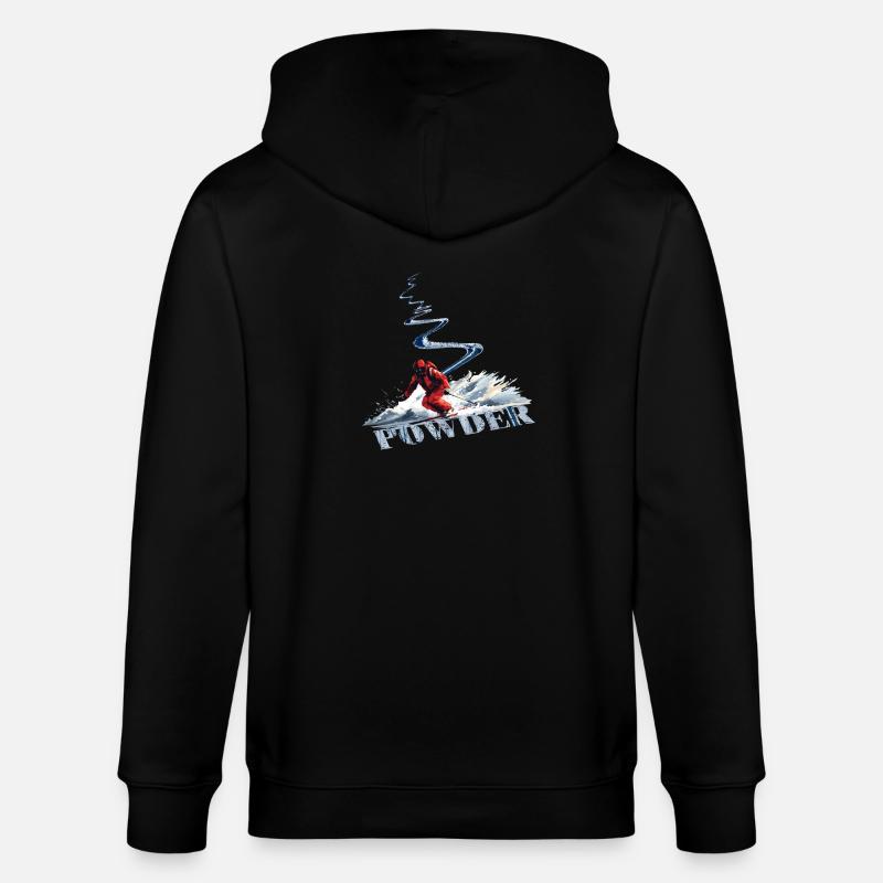 Ski alpin Ski descendant - Veste à capuche bio CULTIVATOR Stanley/Stella Unisexe - noir