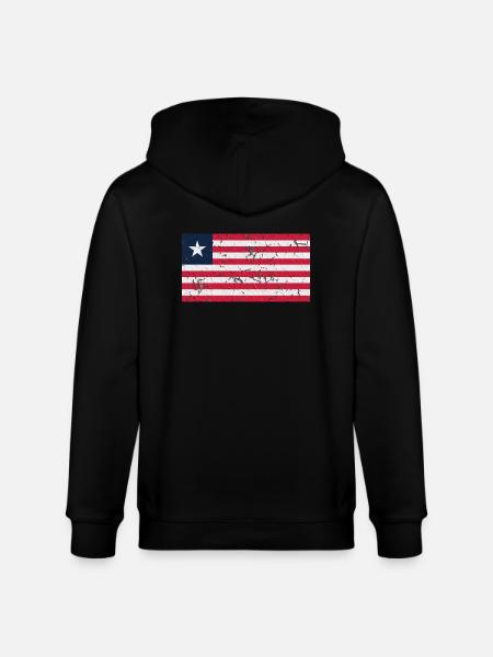 Liberia Liberia - Stanley/Stella CULTIVATOR  Unisex Organic Hooded Jacket - black