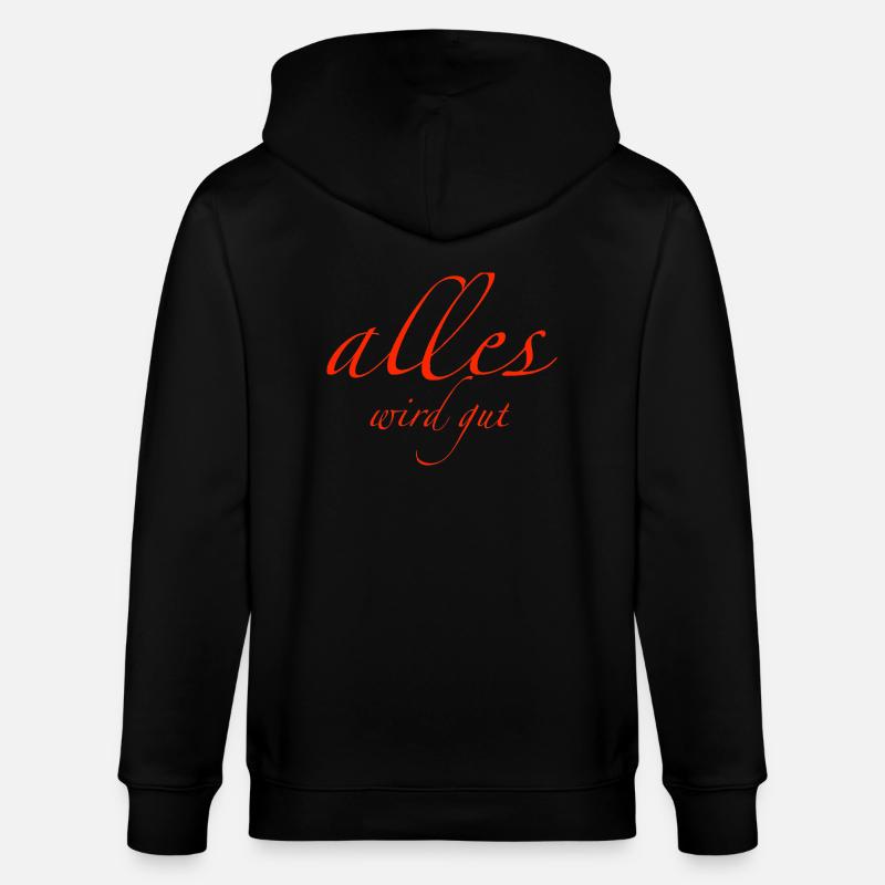 alles wird gut - Stanley/Stella Unisex Bio-Kapuzenjacke CULTIVATOR  - Schwarz
