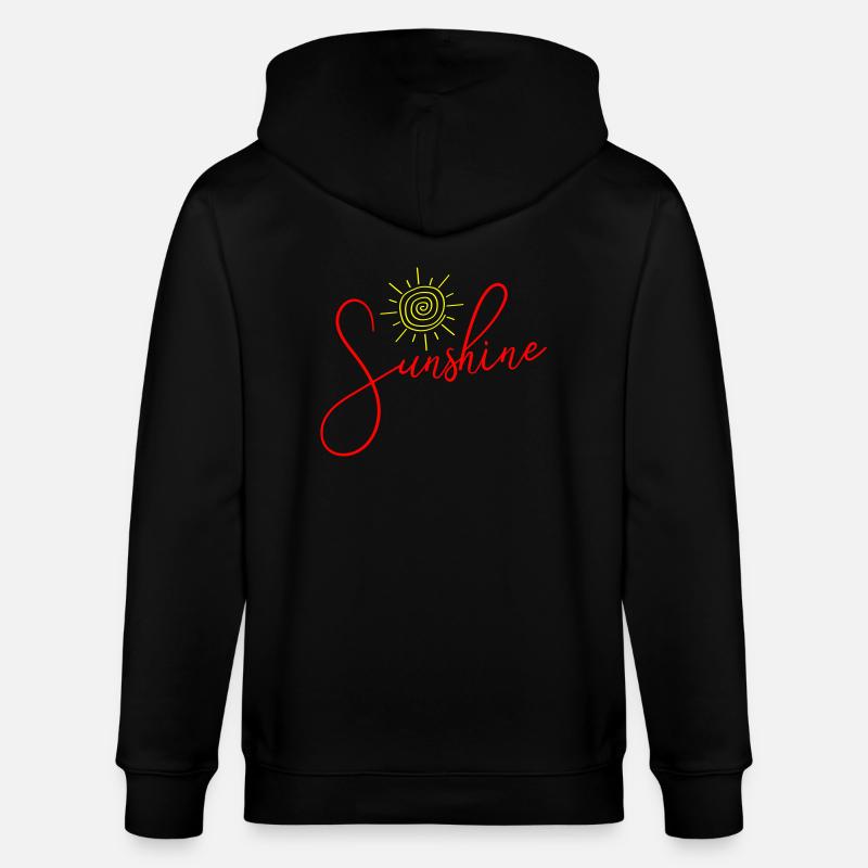 Icône du soleil du soleil - Veste à capuche bio CULTIVATOR Stanley/Stella Unisexe - noir