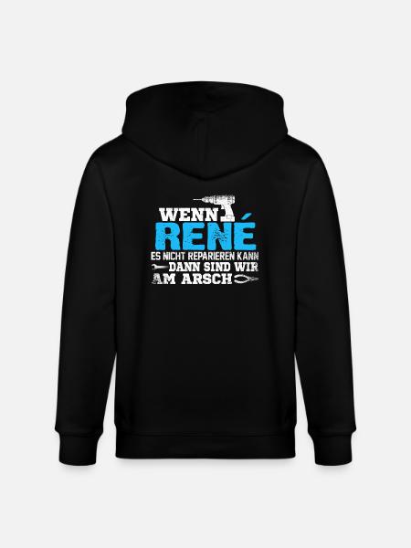 RENÉ - kann es reparieren - Stanley/Stella Unisex Bio-Kapuzenjacke CULTIVATOR - Schwarz