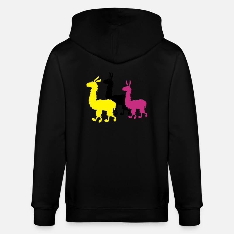 M- Lamas - Stanley/Stella Unisex Bio-Kapuzenjacke CULTIVATOR  - Schwarz