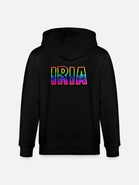 iria rs rainbow - Stanley/Stella CULTIVATOR  Unisex Organic Hooded Jacket - black