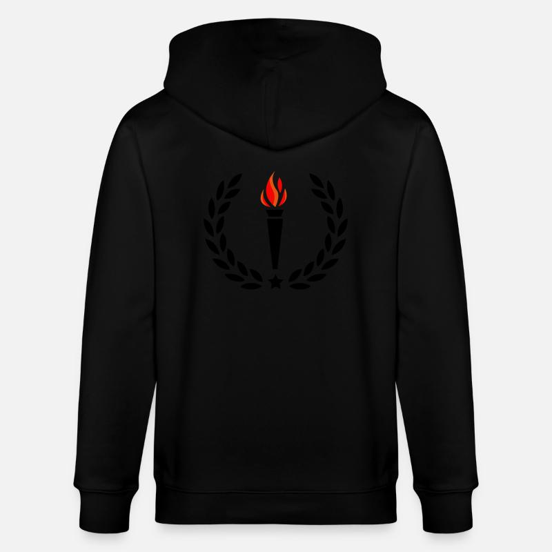 Torche de feu - Veste à capuche bio CULTIVATOR Stanley/Stella Unisexe - noir